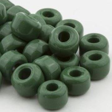 O-3857 Dk. Green Pony Beads