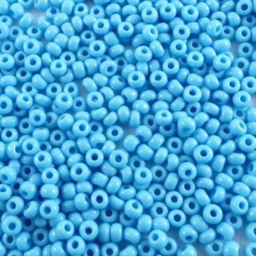 light blue seed beads