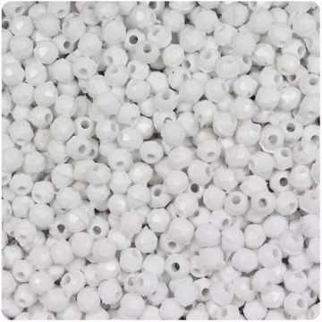 O-2801 White Faceted Beads